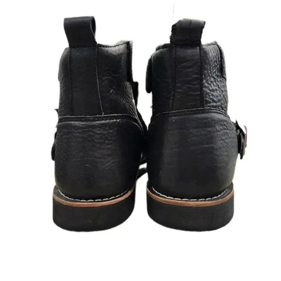 Street&Steel Leather Motorcycle Riding Hard toe Boots, Black, Men\'s 13 main image 4